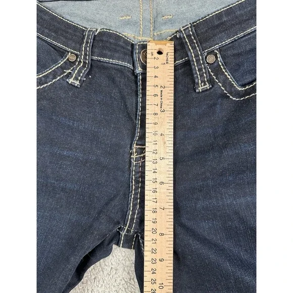 BKE Payton Jean Womens 29L (29x33.5) Boot Stretch Jeans Dark Wash Denim Stitch - Picture 4 of 14